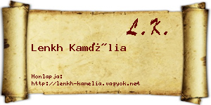 Lenkh Kamélia névjegykártya